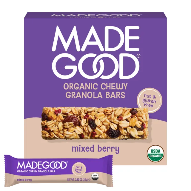 MadeGood Mixed Berry Granola Bars