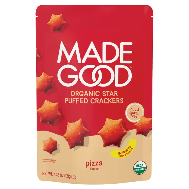 MadeGood Pizza Star Puffed Crackers