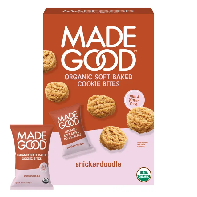 MadeGood Snickerdoodle Soft Baked Mini Cookies