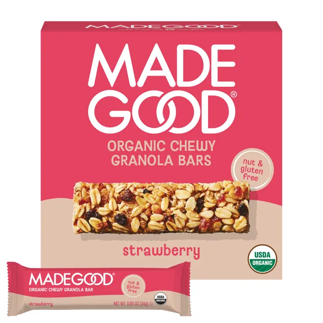MadeGood Strawberry Granola Bars