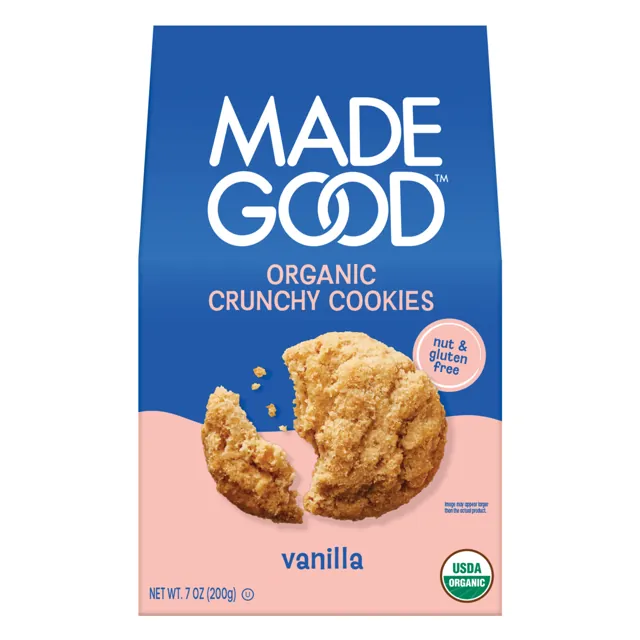 MadeGood Vanilla Crunchy Cookies