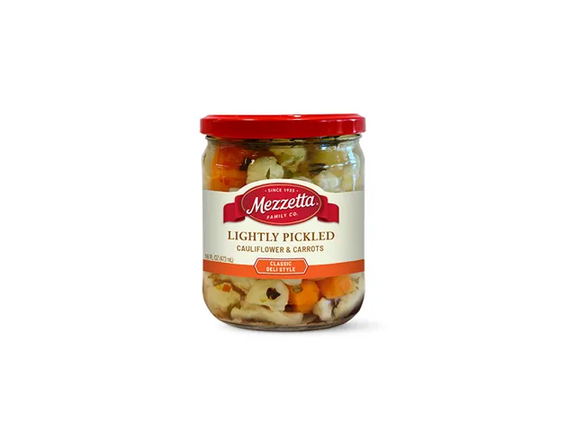 Mezzetta Lightly Pickled Cauliflower + Carrots, Classic Deli Style