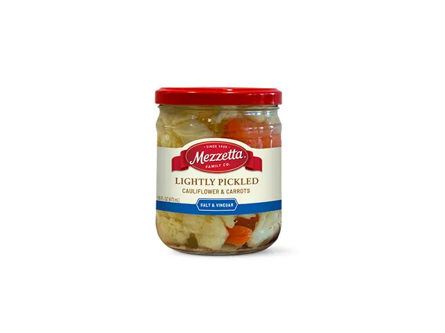 Mezzetta Lightly Pickled Cauliflower + Carrots, Salt + Vinegar