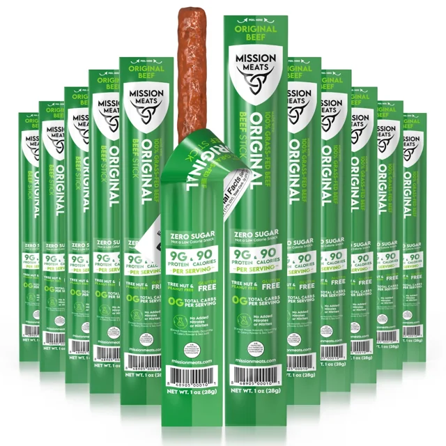 Mission Meats Original Grass-Fed Beef Sticks