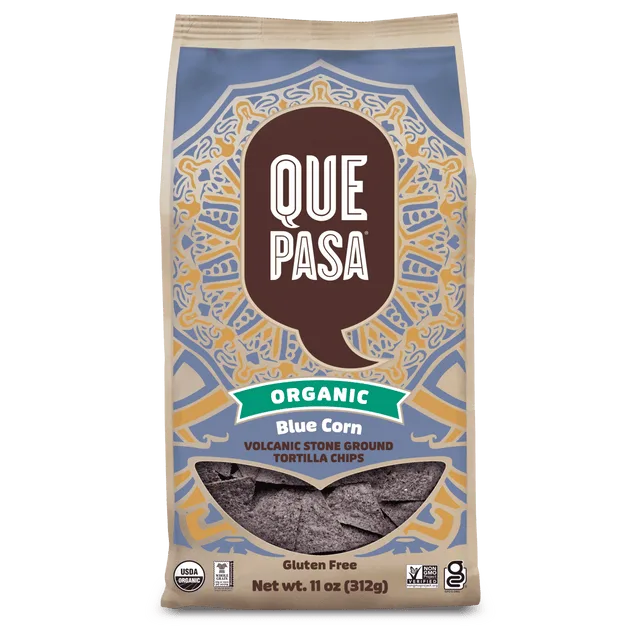 Que Pasa Organic Blue Corn Tortilla Chips