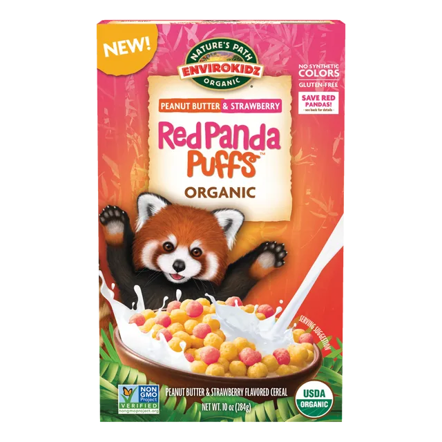 EnviroKidz Organic Red Panda Puffs Cereal