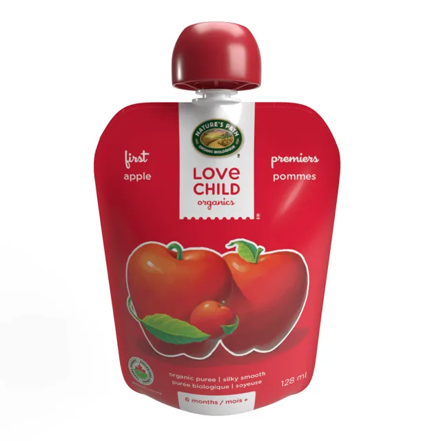 Nature's Path Love Child Organics Simple Firsts Apples Puree