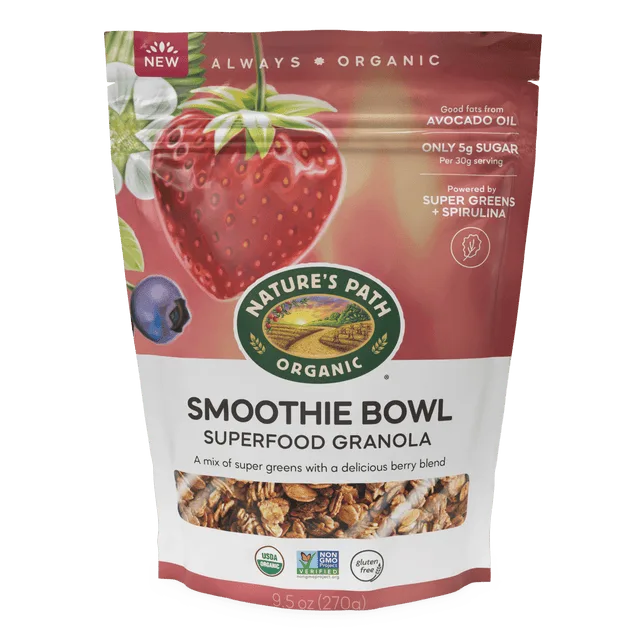Nature's Path Organic Smoothie Bowl Superfood Gluten-Free Granola