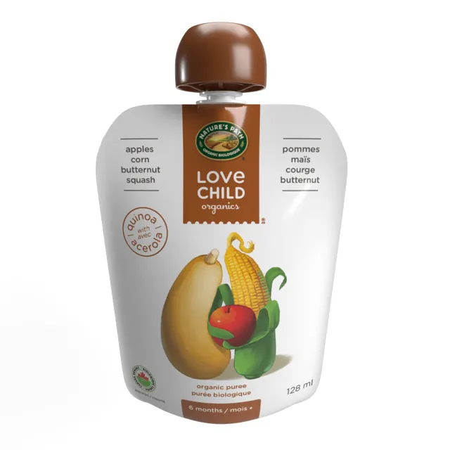 Nature's Path Love Child Organics Superblends Apple, Corn + Butternut Squash Puree