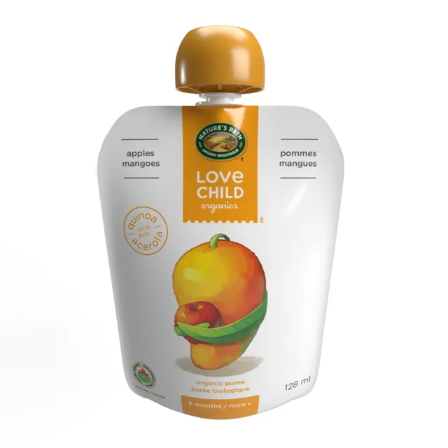 Nature's Path Love Child Organics Superblends Apple + Mangoes Puree