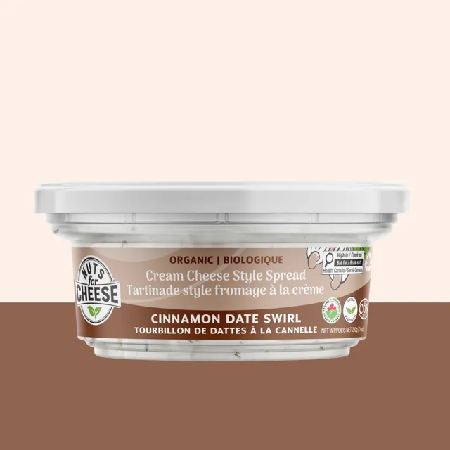 Nuts for Cheese Cinnamon Date Swirl Cream Cheese Style Spread