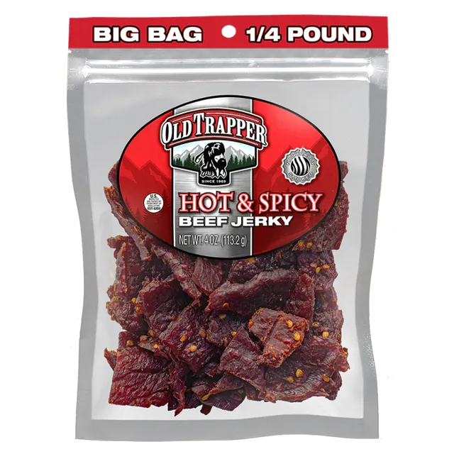 Old Trapper Beef Jerky – Hot & Spicy