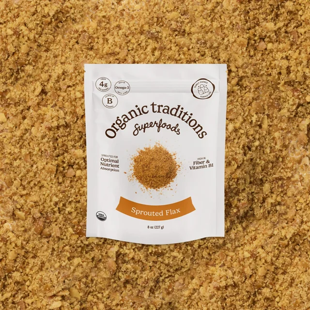 Organic Traditions Organic Sprouted Flax Seed Powder