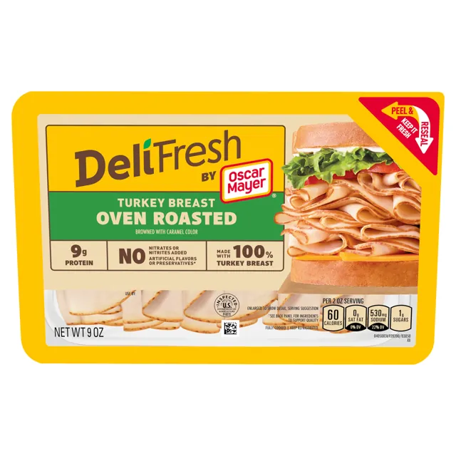 Oscar Mayer Deli Fresh Oven Roasted Turkey Breast Sliced Deli Meat