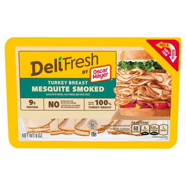 Oscar Mayer Deli Fresh Mesquite Smoked Turkey Breast Sliced Deli Meat