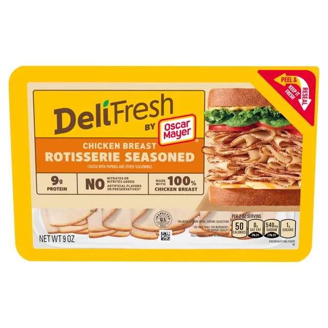 Oscar Mayer Deli Fresh Rotisserie Seasoned Chicken Breast Sliced Deli Meat