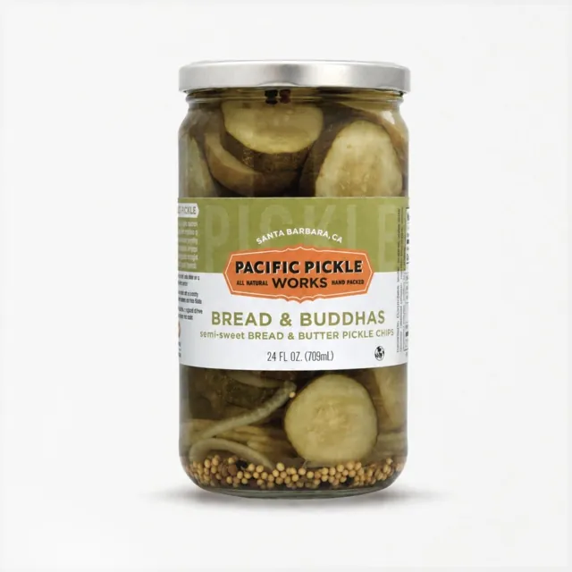 Pacific Pickle Works Bread & Buddhas – Semi-Sweet Thick Pickle Chips