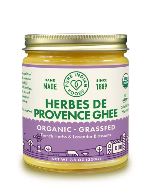 Pure Indian Foods Herbes de Provence Ghee, Grass-Fed & Certified Organic