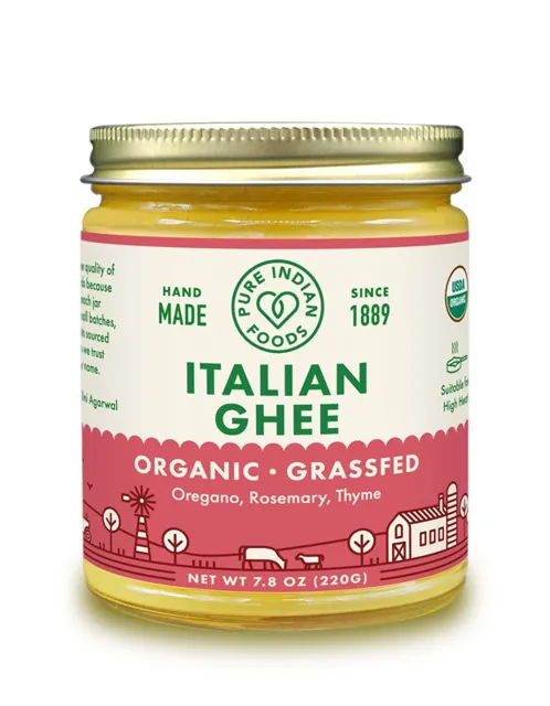 Pure Indian Foods Italian Ghee, Grass-Fed & Certified Organic