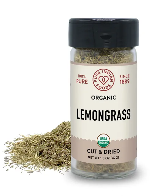 Pure Indian Foods Lemongrass, Cut & Dried, Certified Organic