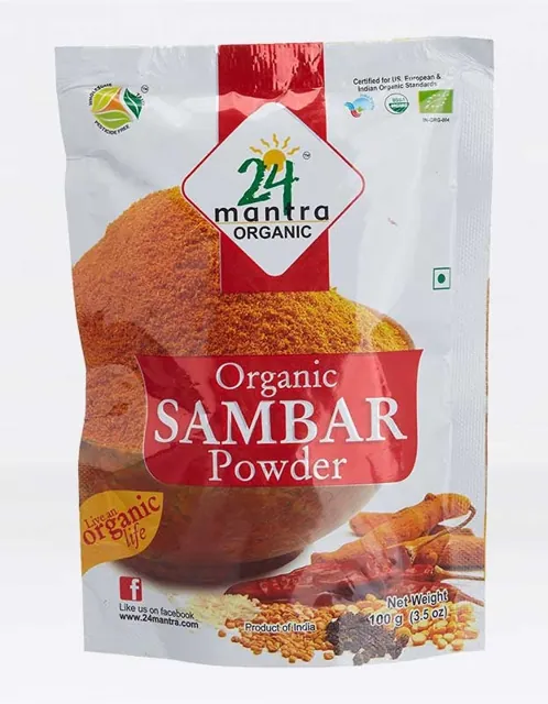 Pure Indian Foods Sambar Powder, Certified Organic