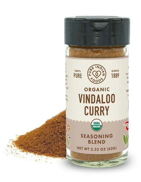 Pure Indian Foods Vindaloo Curry Seasoning, Certified Organic