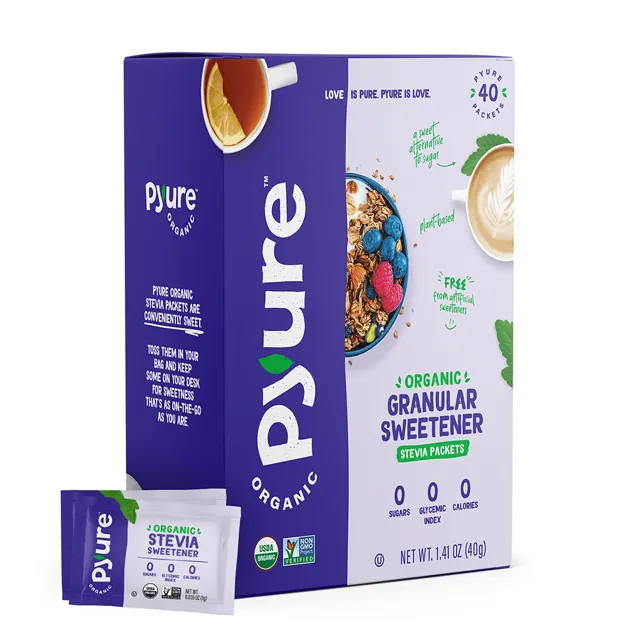 Pyure Organic Organic Stevia Sweetener Packets