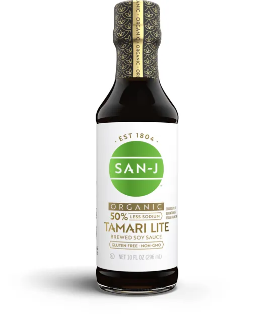 San-J Organic Tamari Lite 50% Less Sodium Soy Sauce Gluten-Free