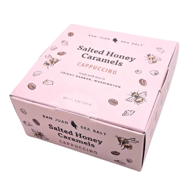San Juan Island Sea Salt Cappuccino Salted Honey Caramels