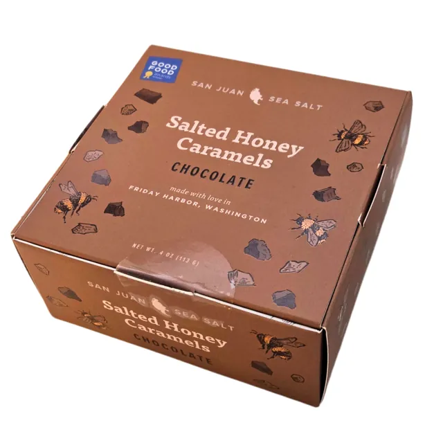San Juan Island Sea Salt Chocolate Salted Honey Caramels