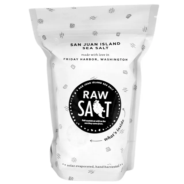 San Juan Island Sea Salt Extra Coarse Wild Crystal Sea Salt (Raw Salt)