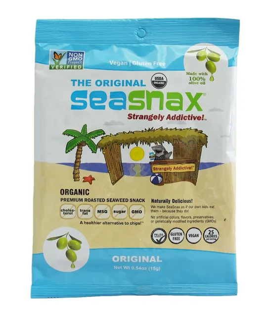 SeaSnax Organic Classic Seaweed Snack