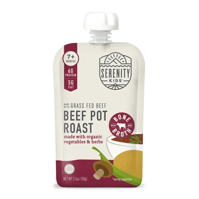 Serenity Kids Grass-Fed Beef Pot Roast with Organic Veggies & Bone Broth