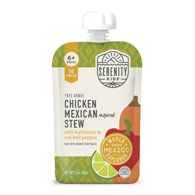 Serenity Kids Chicken Mexican Stew with Organic Veggies & Mexican Spices