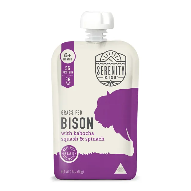Serenity Kids Grass-Fed Bison with Organic Veggies