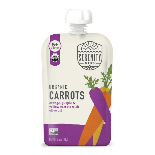 Serenity Kids Carrots USDA Organic Veggies with Olive Oil