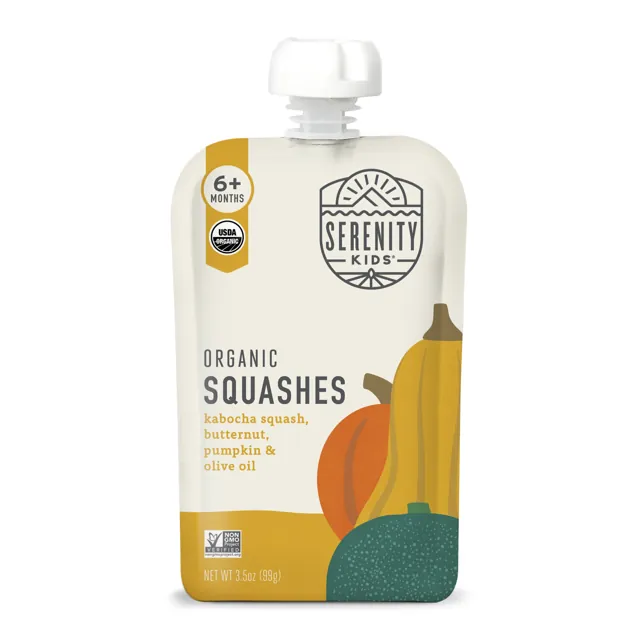 Serenity Kids Squashes USDA Organic Veggies with Olive Oil