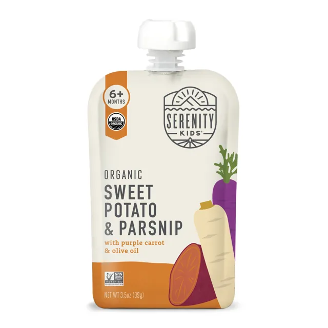 Serenity Kids Sweet Potato & Parsnip USDA Organic Veggies with Olive Oil