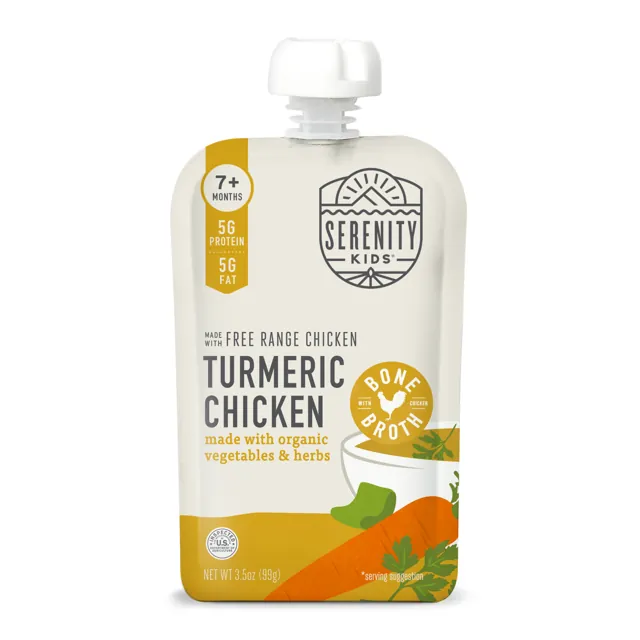 Serenity Kids Chicken & Turmeric with Organic Veggies & Bone Broth