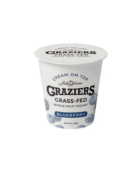 Sierra Nevada Cheese Co. Graziers Cream on Top Whole Milk Yogurt – Blueberry