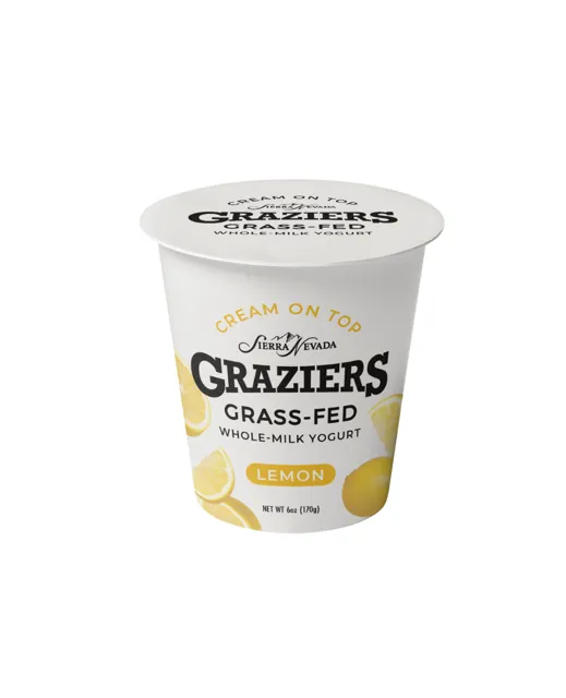 Sierra Nevada Cheese Co. Graziers Cream on Top Whole Milk Yogurt – Lemon