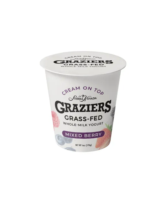 Sierra Nevada Cheese Co. Graziers Cream on Top Whole Milk Yogurt – Mixed Berry
