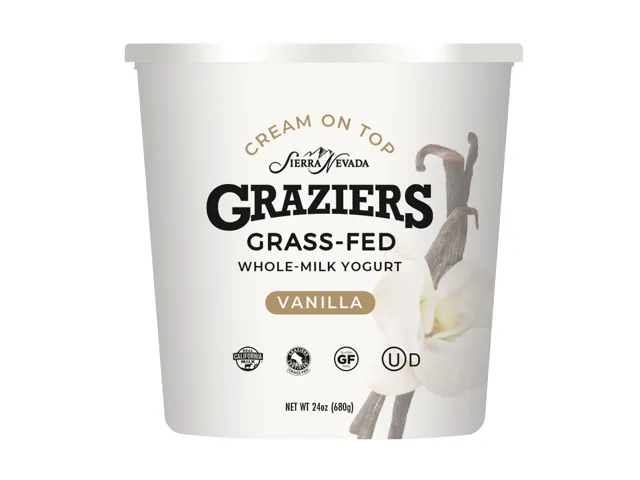 Sierra Nevada Cheese Co. Graziers Cream on Top Whole Milk Yogurt – Vanilla