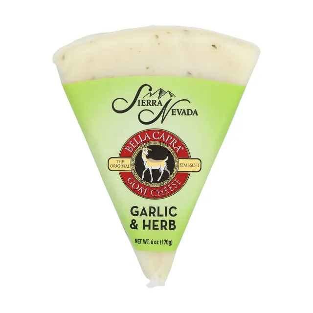 Sierra Nevada Cheese Co. Bella Capra Semi-Soft Garlic & Herb Goat Cheese