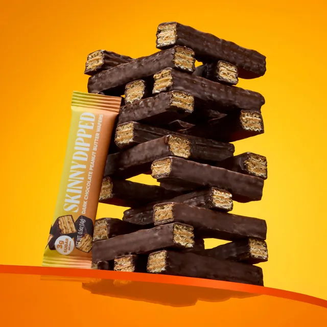 SkinnyDipped Dark Chocolate Peanut Butter Wafers