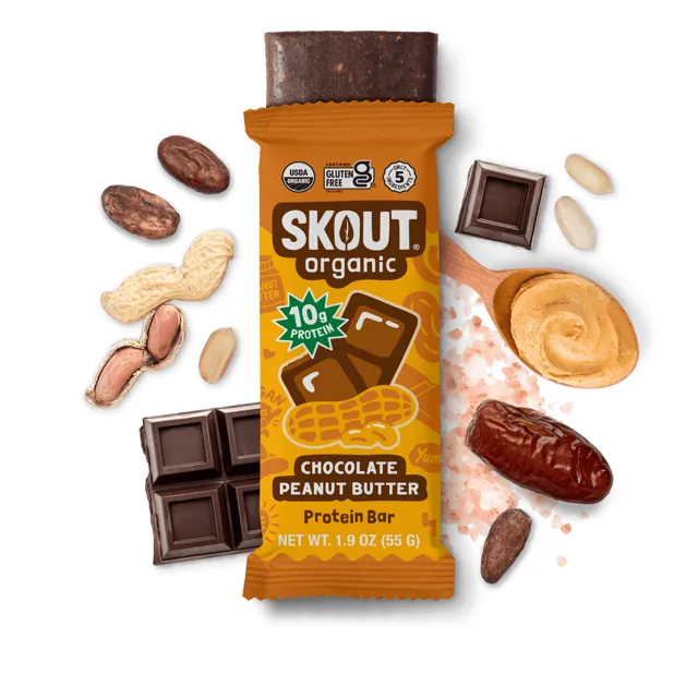 Skout Organic Chocolate Peanut Butter Protein Bar