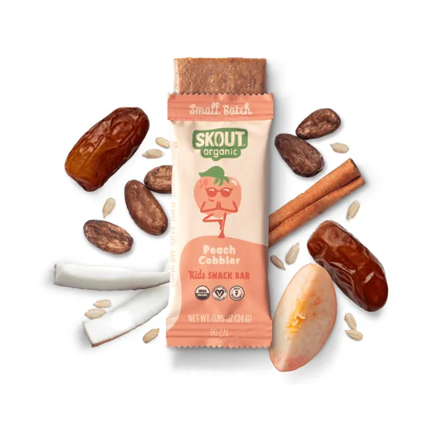 Skout Organic Peach Cobbler Kids Bar