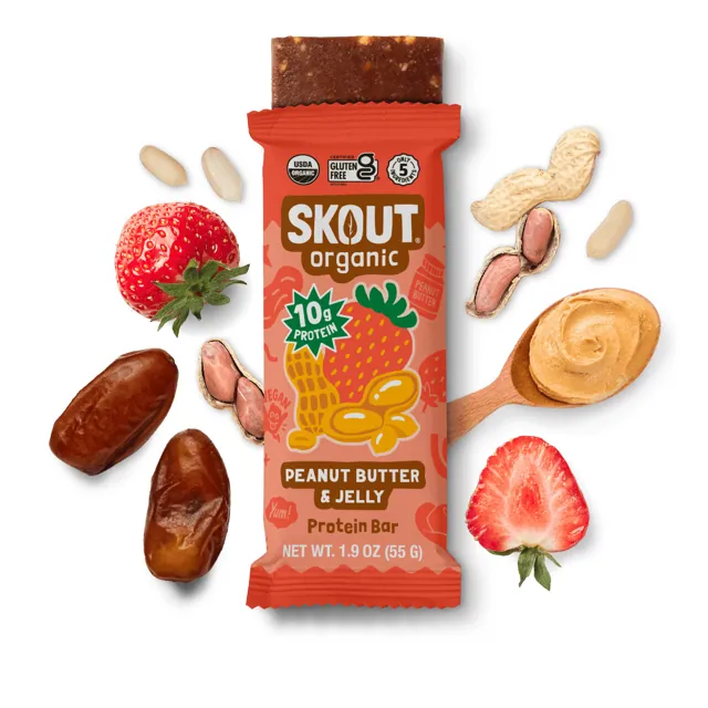 Skout Organic Peanut Butter & Jelly Protein Bar