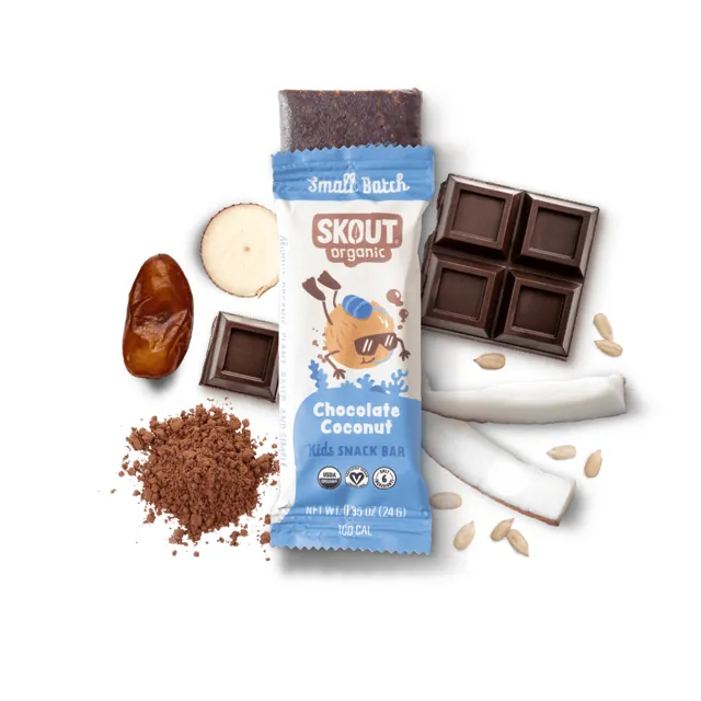 Skout Organic Chocolate Coconut Kids Bar