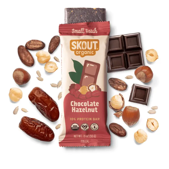 Skout Organic Chocolate Hazelnut Protein Bar